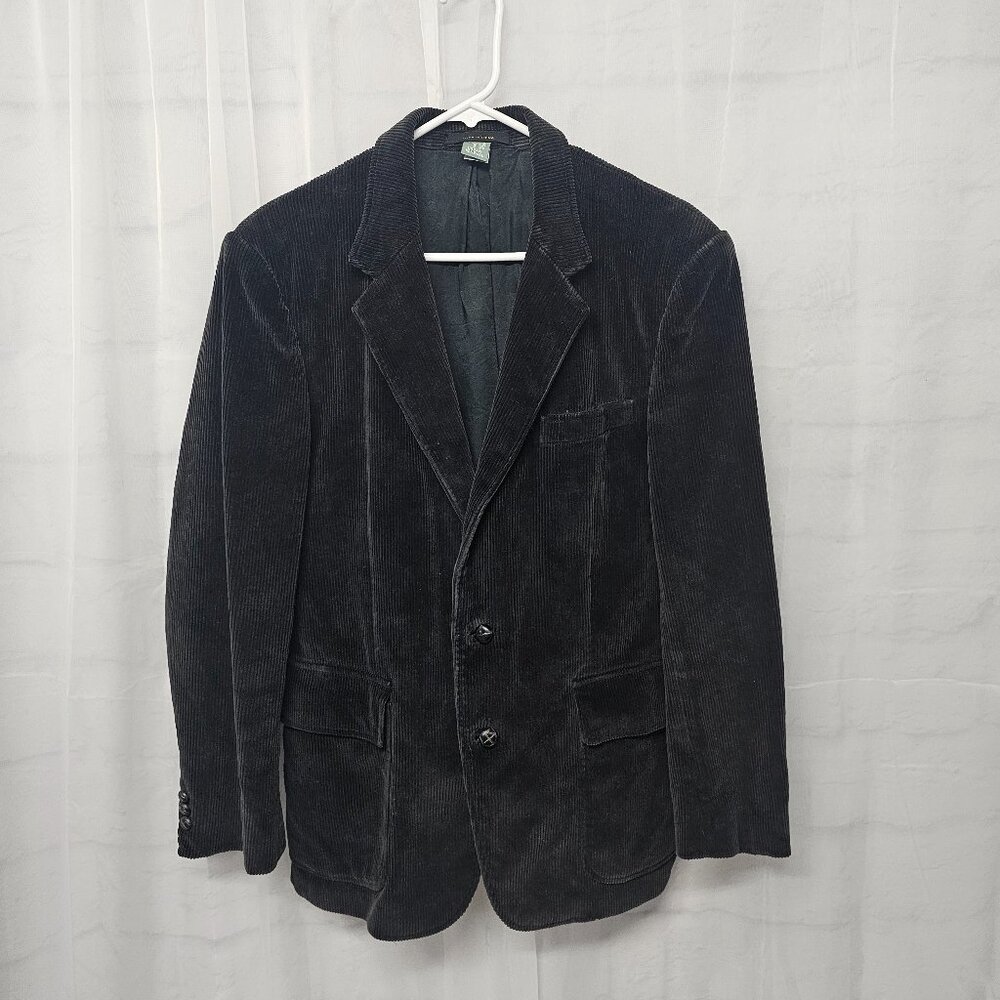 Vintage Urban Renewal Urban Outfitters Charcoal Gray Blazer Corduroy Preppy M